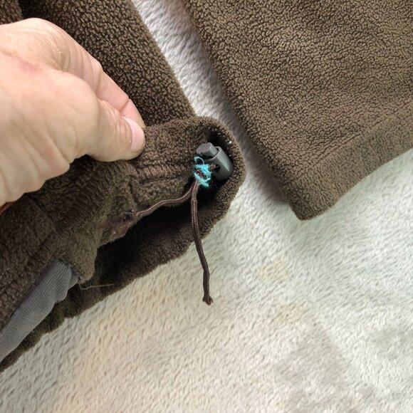 Bass Pro Shops Mens Fleece Jacket Large Full Zip Ooutdoors Brown Stand Collar - Picture 6 of 15